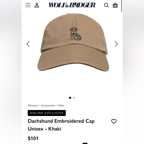 Dachshund Embroidered Cap
Unisex - Khaki - Picture 2 of 2